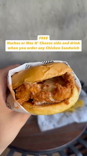 2.1K reactions · 31 shares | Have a full-on FEAST Order ANY Chicken Sandwich and get FREE Nachos or Mac N’ Cheese and drink on the side! ✨ That’s right—flavor, sides, and drink all in one meal. Only at Ray’s Chicken! Order now via Grabfood or foodpanda #RaysChicken #foodie #cravings | Ray's Chicken | Facebook