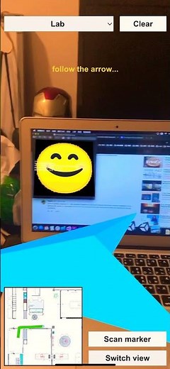 Indoor Navigation with AR SLAM and Marker recognition