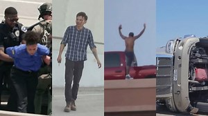 Several major traffic incidents, including standoffs and a stabbing, unfold on DFW highways