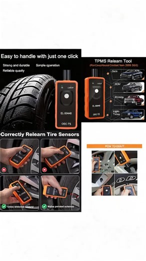 El-50448 Automotive Tire Pressure Sensor, Tpms Reset Tool for Opel/gm Vehicles, Essential Car Maintenance Accessory, Compact & Durable #eliteautogear #automechanictools #handymanmusthave #practicaltools #safetyaccessory #automobileaccessoriese #garagetool #kobalttools #bottleopeningtool #towingaccessories