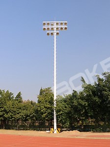 [Hot Item] Outdoor High Mast Stadium Sport Field LED Flood Light Pole 10m 12m 15m 18m 20m 25m 30m High Mast Flood Lighting Poles