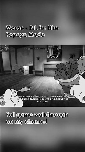 MOUSE - P.I. For Hire POPEYE MODE! | Full Game Playthrough on the channel! #gaming #mousepiforhire