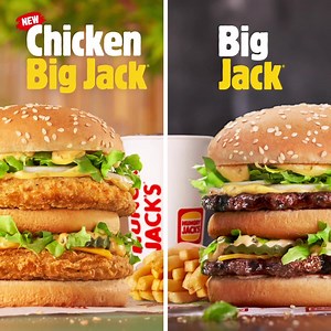 Which Big Jack is your favourite? The New Chicken Big Jack, or the Big Jack, love em' both at Hungry Jack's. 🍔 | Hungry Jack's