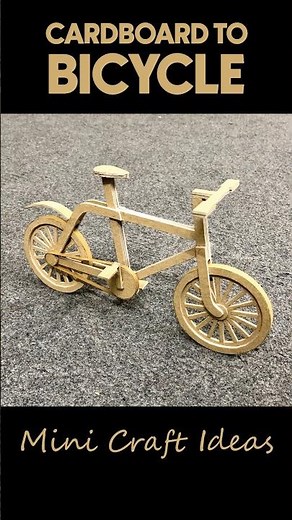 Amazing Cardboard Bicycle | DIY mini Cycle #cardboardcraft #diy #craft