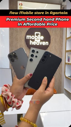 Mobile Heaven - A premium Second Hand Mobile Phone shop ➡️Earlier it was “Agartala Mobile Store” Now Location 📍 Melarmath, Banerjee Market, near to Hotel Red Rose. Here you’ll get premium Second Hand Smartphone at affordable prices. Also you’ll get here iPad, Tabs, Laptops, mobile phone accessories The condition of the phones are very good and they offer a very affordable and attractive rate. Do visit and follow @mobile__heaven for more updates #agartala #tripura #explore #trending #instagram #