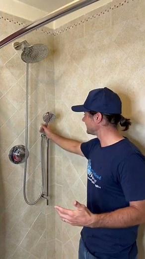 Dual Shower System with Shower Slide Bar