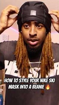 HOW TO TURN YOUR NIKE SKI MASK INTO A BEANIE 😮‍💨🔥 #shorts #nikeskimask #beanie #styles