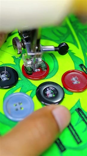 Easy and Strong Button Attachment Manual Machine #SewingDIY #CreativeWorks #CraftIdeas