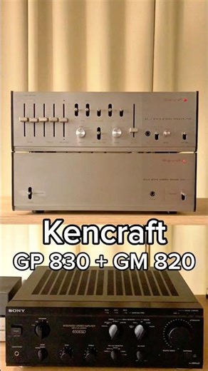 Kencraft GP 830 GM 830 - rare amplifier pair from 1972 #shorts