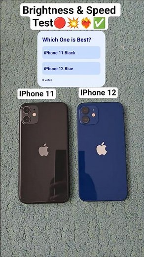 iPhone 11 vs iPhone 12 ⚡ Ultimate Brightness & Speed Test – SHOCKING Winner! 😱 #shorts #viral