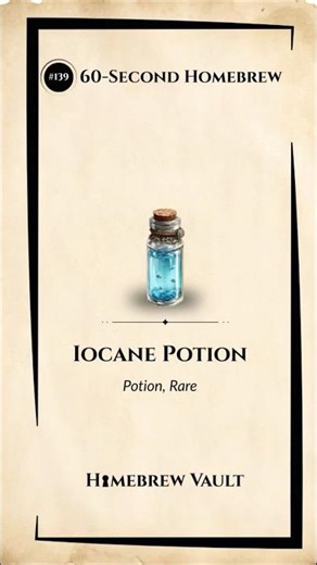 Iocane Potion | For the Battle of Wits | 5e D&D