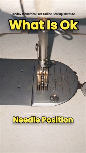 27K views · 188 reactions | What Is The Right Needle Bar Position Inside Shuttle Of Sewing Machine? #sewing #stitch #tandavindustries #fbreels | Tandav Industries | Facebook