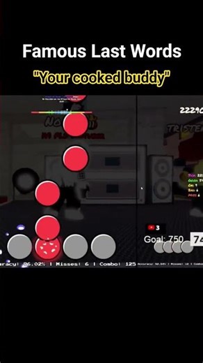 that's crazy #fnf #funkyfriday #roblox #osu #osumania #osumania4k #fnfdaveandbambi #gameplay