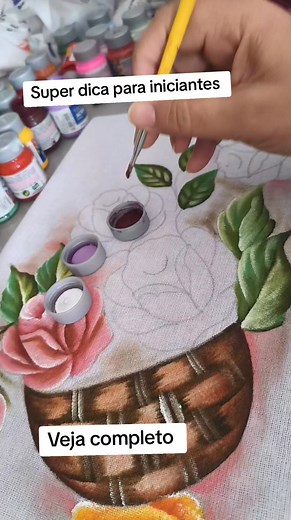18K views · 512 reactions | Como pintar uma rosa fácil. Segue sugestão do tecido que uso. https://s.shopee.com.br/40YzIwt8LY | Ivoneide Nogueira | Facebook