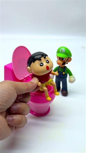 Satisfying Unboxing with Shin cute and Super Mario, There's Something In The Toilet | ASMR Video