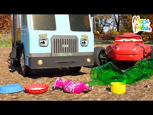 Toby the Garbage Truck & Race Cars | Learn About Recycling | Amazing Adventures with Max & Friends! - Videos For Kids