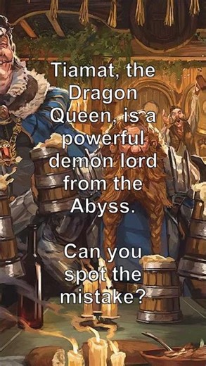 A Test for Adventurers: Tiamat - True or False? #dnd #dnd5e #ttrpg #dndlore #Shorts