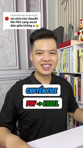 Chuyển file PDF sang excel đơn giản #phongexcel #LearnOnTikTok #xemngaymeohay #thanhcongnghe
