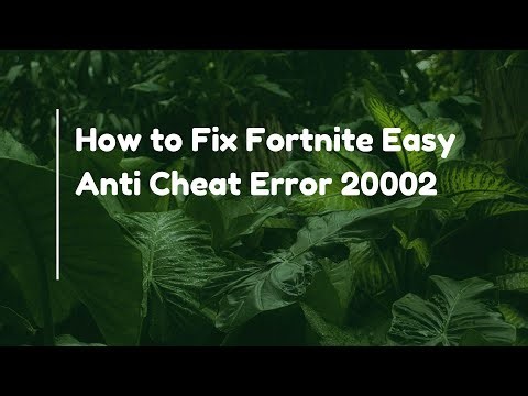How to Fix Fortnite Easy Anti Cheat Error 20002