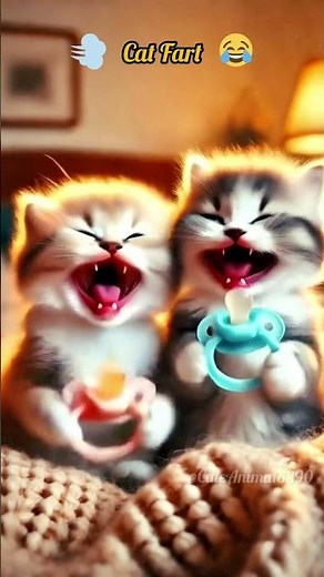 🐱💨 Hilarious Cat Fart Goes Viral! | #Shorts | Cute Animal