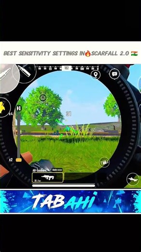 Best Sensitivity Settings in🔥SCARFALL 2.O 🇮🇳
