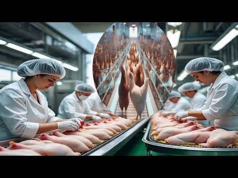 Inside a Modern Laboratory Poultry Production System /Artificial Eggs to Hybrid Chickens/ factrory