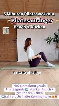 Pilates für Anfänger ✨ Bauch und Rücken #pilateszuhause #pilatesworkout #pilates #rückentraining