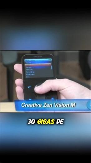 ➡️ El MP3 que DERROTABA al iPod (Creative Zen Vision:M, 2005) 🎶💥 #shorts