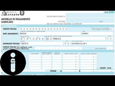 Guida rapita e semplice al modello F24