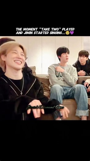 Jimin couldn’t resist singing “Take Two” 🥹🎶 #shorts #jimin #jungkook #ot7 #bts #shortsfeed #fyp