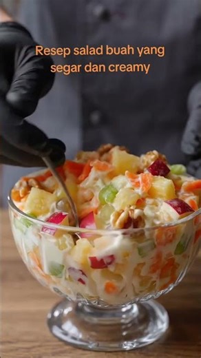 Resep salad buah yang segar dan creamy