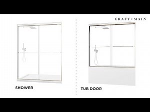 Craft + Main® - Cove™ Frameless Sliding Shower Door and Panel - Installation Video