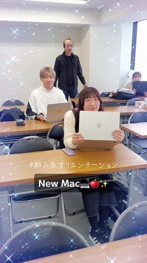#総合音楽コース はPCの設定ガイダンスをおこないました！新しいMac Book✨ #新入生オリエンテーション #新入生 #CATの行事