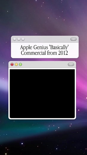 Apple Genius 'Basically' Commercial from 2012 #mactimemachine #history #apple #techtok #fyp #foryou #trending #mac