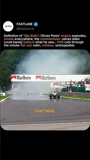 Kimi Räikkönen Drives Blind Through Smoke | Spa 2002 Madness #f1 #shorts