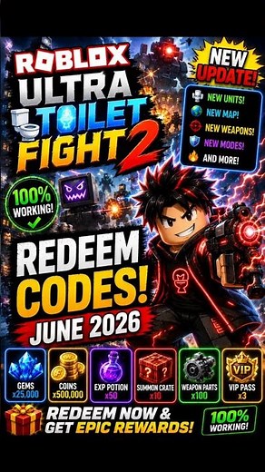 Roblox Ultra Toilet Fight 2 Codes | Ultra Toilet Fight 2 Redeem Codes #lineagepiece