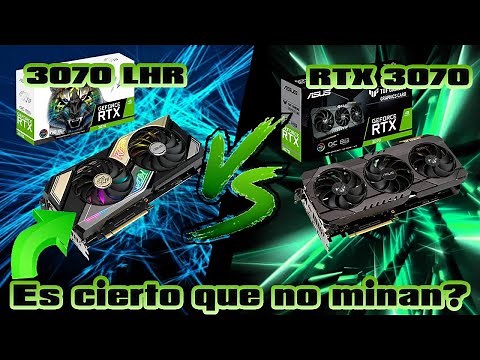 RTX 3070 LHR vs RTX 3070 NORMAL (Low Hash Rate) ¿Pierdes FPS? ¿Limita el Poder de Minar Ethereum?