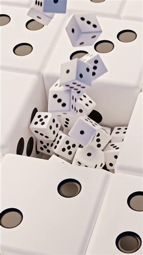 Mesmerizing Mini Dice Rain 🌧️🎲 perfect clicks, zero mess #oddlysatisfying #blender Loop 117