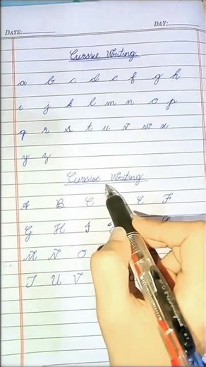 English Cursive writing skills || Alphabets cursive writing || exam tips 2026