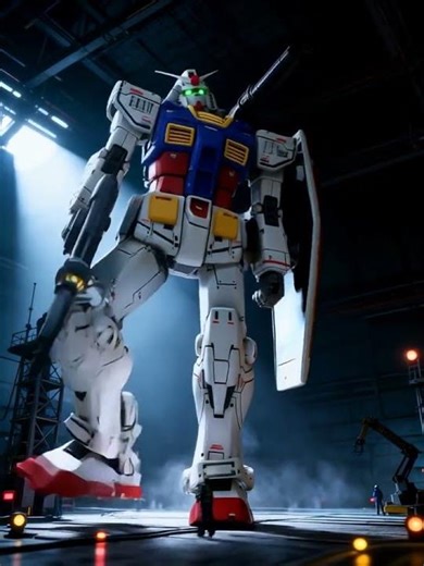 都市の上に立ち現れたガンダム、その巨体、一歩で大地を震わせる…この静寂の先にあるものは？