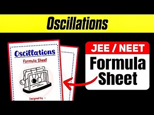 Class 11 Physics Formula Sheet of Oscillations | Class 11 Physics Chapter 14 Formulas | @Notes_Mitra