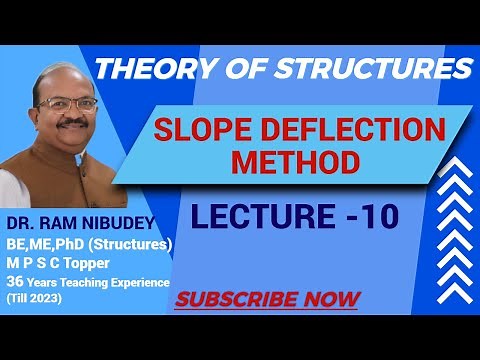 Slope Deflection Method Example - Structural Analysis MPSC GATE ESE ISSC-JE PSC