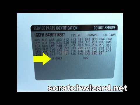 How to find your Chevy Express Van's paint code