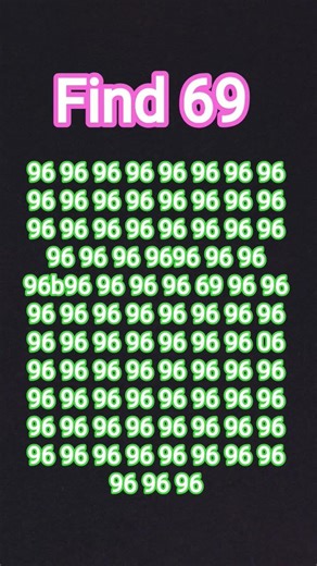 find the number 69
