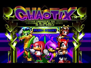 Knuckles Chaotix - 32X | Full Game 100% Playthrough / Walkthrough (HD)