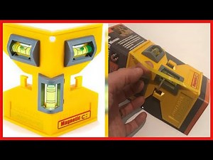 Swanson Tool Co PL001M Magnetic Post Level, Yellow, Includes Elastic Loop for Hands-Free Work