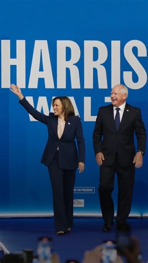 Tim Walz: America’s coach—and the next Vice President of the United States. Proud to be in this together. | Kamala Harris