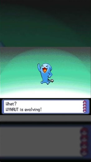 Wobbuffet Evolution in Pokemon Platinum #Shorts
