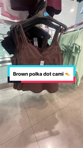 Primark Brown Polka Dot Cami
