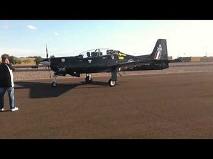 Garrett TPE331-12B turboprop start up